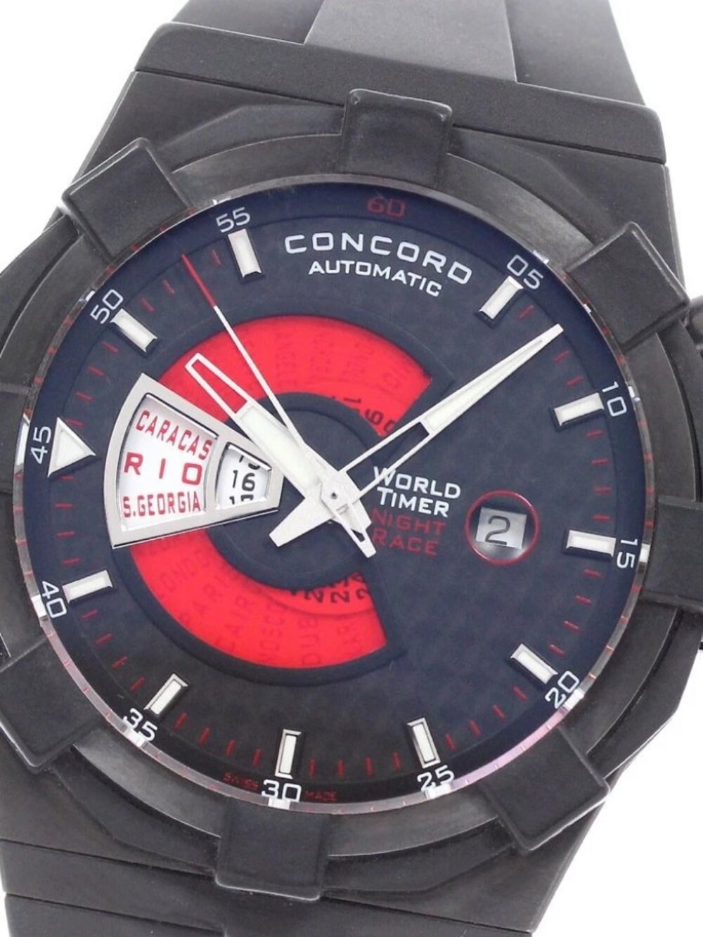 Concord C1 World Timer Night Race 01.6.39.1021 Date Automatic Men's Watch_947079